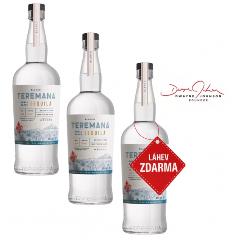 Akce 2+1: 2x Teremana Blanco 0,7L + Teremana Blanco ZDARMA