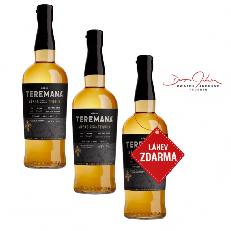 Akce 2+1: 2x Teremana Anejo 0,7L + Teremana Anejo ZDARMA