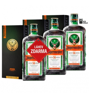Akce 2+1: 2x Jägermeister GPK 0,7L + Jägermeister ZDARMA