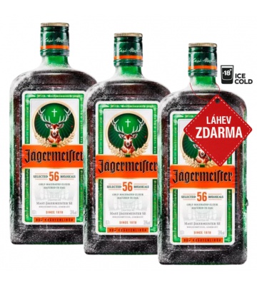 Akce 2+1: 2x Jägermeister 0,7L + Jägermeister ZDARMA