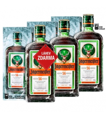Akce 2+1: 2x Jägermeister GPK 0,5L + Jägermeister ZDARMA