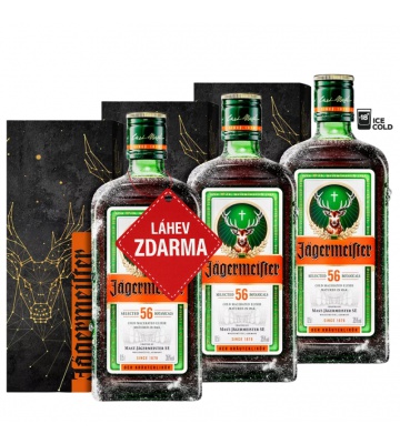 Akce 2+1: 2x Jägermeister X-Mass 0,5L + Jägermeister ZDARMA