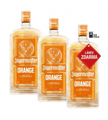 Akce 2+1: 2x Jägermeister Orange 1L + Jägermeister Orange ZDARMA