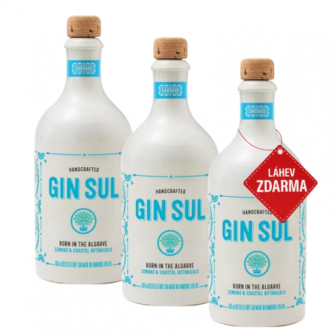 Akce 2+1: 2x Gin Sul 0,5L + Gin Sul ZDARMA