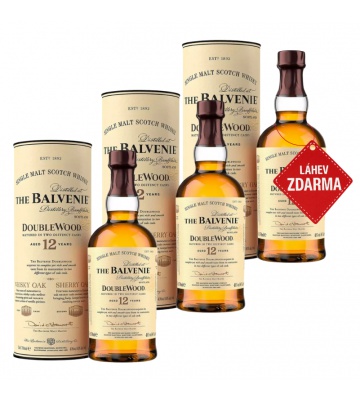Akce 2+1: 2x Balvenie 12YO Doublewood 0,7L + Balvenie 12YO ZDARMA