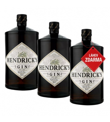 Akce 2+1: 2x Hendrick’s Gin 1L + Hendrick’s Gin ZDARMA