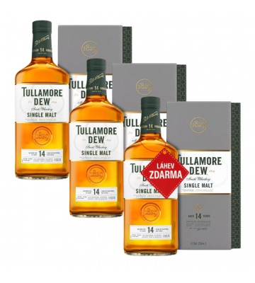 Akce 2+1: 2x Tullamore D.E.W. 14YO 0,7L + Tullamore 14YO ZDARMA