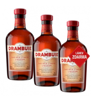 Akce 2+1: 2x Drambuie 0,7L + Drambuie ZDARMA