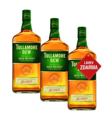 Akce 2+1: 2x Tullamore D.E.W. 0,5L + Tullamore D.E.W. ZDARMA