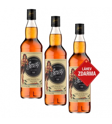 Akce 2+1: 2x Sailor Jerry Rum 0,7L + Sailor Jerry Rum ZDARMA