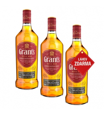 Akce 2+1: 2x Grant’s Triple Wood 0,7L + Grant’s Triple Wood ZDARMA