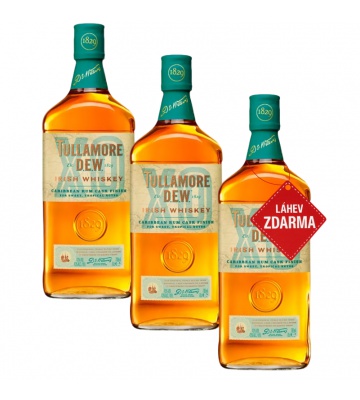 Akce 2+1: 2x Tullamore D.E.W. XO Rum Cask  + Tullamore D.E.W. XO Rum Cask 0,7 L 43% ZDARMA