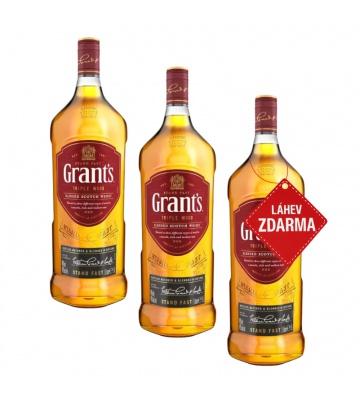 Akce 2+1: 2x Grant’s Triple Wood 1,5L + Grant’s Triple Wood ZDARMA