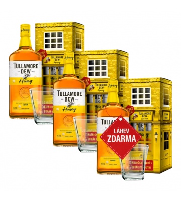 Akce 2+1: 2x Tullamore D.E.W. Honey 0,7L + Tullamore Honey ZDARMA