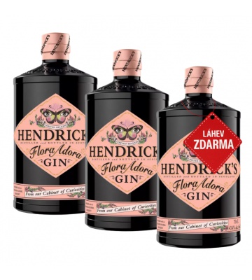 Akce 2+1: 2x Hendrick’s Flora Adora 0,7L + Hendrick’s ZDARMA