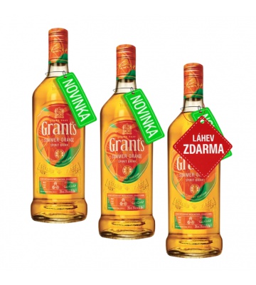 Akce 2+1: 2x Grant’s Summer Orange 0,7L + Grant’s Orange ZDARMA