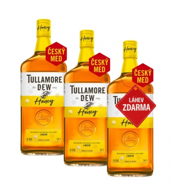 Akce 2+1: 2x Tullamore D.E.W. Honey 1L + Tullamore D.E.W. Honey 1L ZDARMA