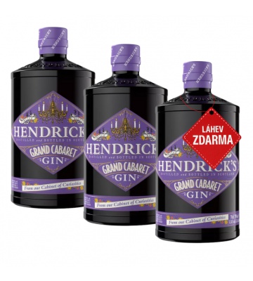 Akce 2+1: 2x Hendrick’s Grand Cabaret 0,7L + Hendrick’s Grand Cabaret 0,7L ZDARMA