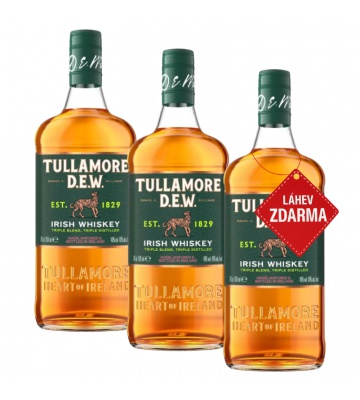 Akce 2+1: 2x Tullamore D.E.W. 0,7L + Tullamore D.E.W. 0,7L ZDARMA