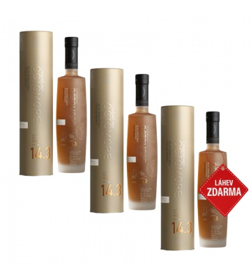 Akce 2+1: 2× Bruichladdich Octomore 14.3 0,7 L 61,4 % + Bruichladdich Octomore 0,7L ZDARMA