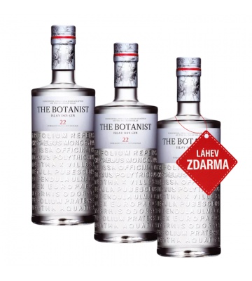 Akce 2+1: 2× The Botanist Islay Dry Gin 0,7 L 46 % + The Botanist Islay Dry 0,7 L ZDARMA