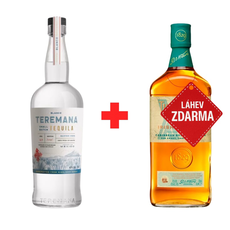 Akce 1+1: Teremana Blanco by Dwayne “The Rock” Johnson 0,7L 40% + XO Rum Cask 0,7L ZDARMA