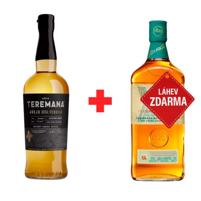 Akce 1+1: Teremana Anejo by Dwayne “The Rock” Johnson 0,7L 40% + XO Rum Cask 0,7L ZDARMA