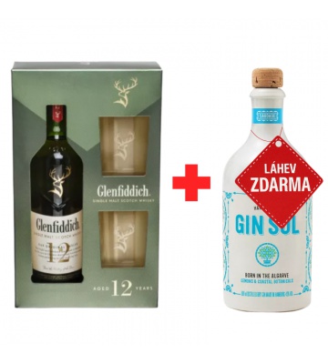 Akce 1+1: Glenfiddich 12YO 0,7L 40% + Gin Sul 0,5L 43% ZDARMA