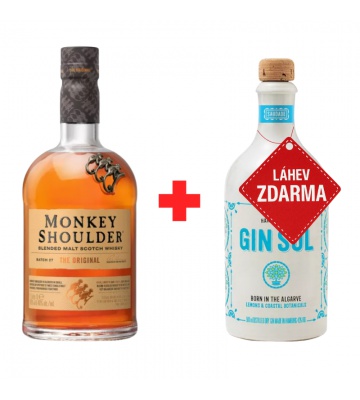 Akce 1+1: Monkey Shoulder 1L 40% + Gin Sul 0,5L 43% ZDARMA