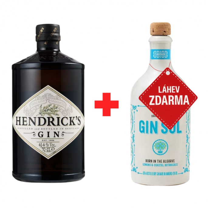 Akce 1+1: Hendrick’s Gin 0,7L 41,4% + Gin Sul 0,5L 43% ZDARMA