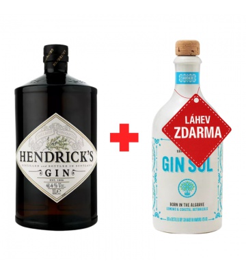 Akce 1+1: Hendrick’s Gin 1L 41,4% + Gin Sul 0,5L 43% ZDARMA