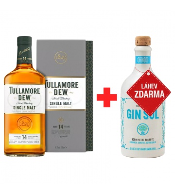 Akce 1+1: Tullamore D.E.W. 14YO Single Malt 0,7L 41,3% + Gin Sul 0,5L 43% ZDARMA