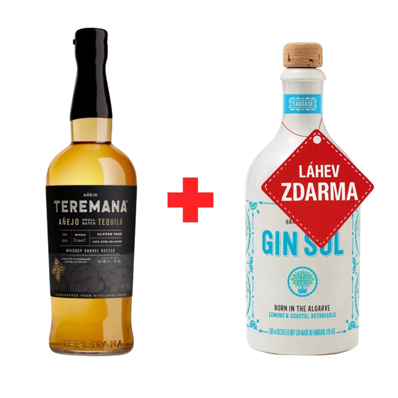 Akce 1+1: Teremana Anejo by Dwayne “The Rock” Johnson 0,7L 40% + Gin Sul 0,5L 43% ZDARMA