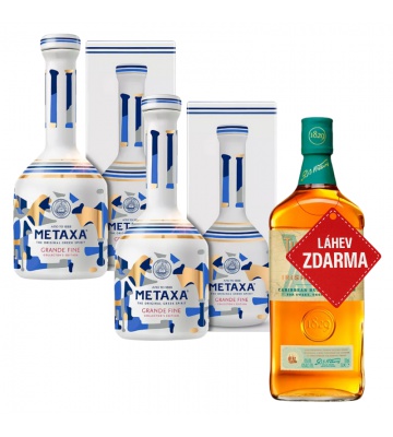 Akce 2+1: 2× Metaxa Grande Fine 0,7L 40% + rum TD XO RumCask ZDARMA