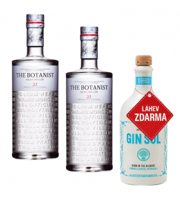 Akce 2+1: 2× The Botanist Islay Dry Gin 0,7L 46% + Gin Sul 0,5L 43% ZDARMA