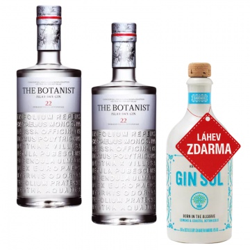 Akce 2+1: 2× The Botanist Islay Dry Gin 0,7L 46% + Gin Sul 0,5L 43% ZDARMA
