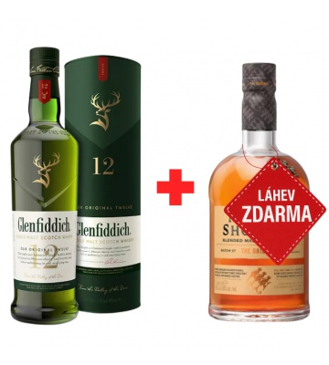Akce 1+1 ZDARMA: Glenfiddich 12YO 0,7 L 40 % + Monkey Shoulder 1 L ZDARMA