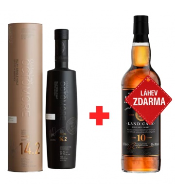 Akce 1+1 ZDARMA: Bruichladdich Octomore 14.2 0,7 L 57,7 % + Aerstone Land Cask 0,7 L ZDARM
