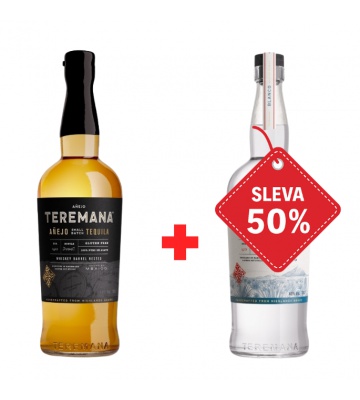 Akce 1+1 ZDARMA: Teremana Anejo 0,7 L 40 % + Teremana Blanco 0,7 L ZDARMA