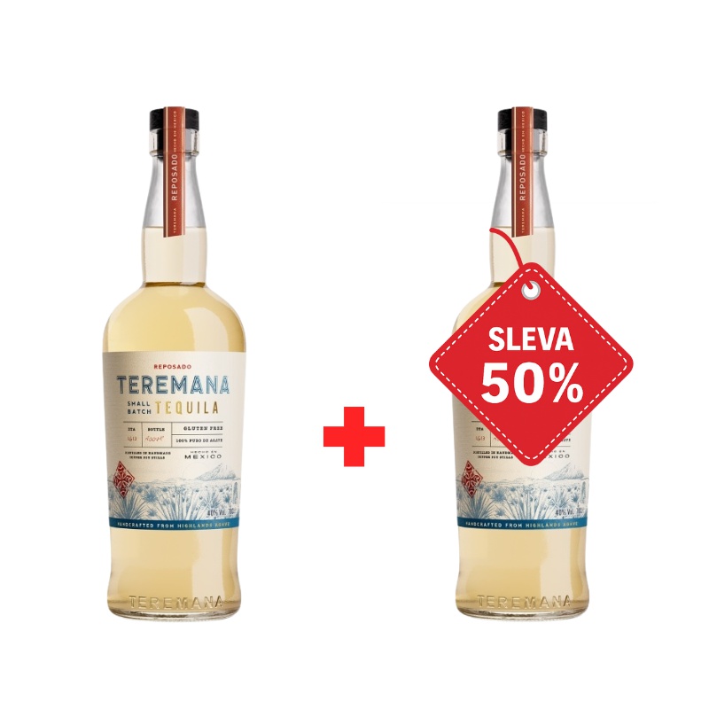 Teremana Reposado„The Rock“ Johnson 40% 0,7L AKCE 1+1 s druhou lahví za polovinu