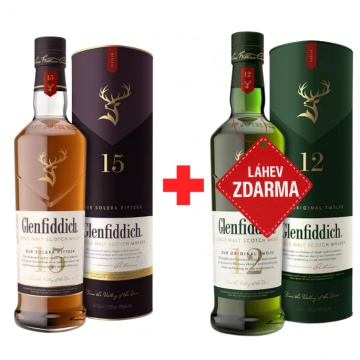 Akce 1+1: Glenfiddich 15YO 0,7L + Glenfiddich 12YO 0,7L ZDARMA