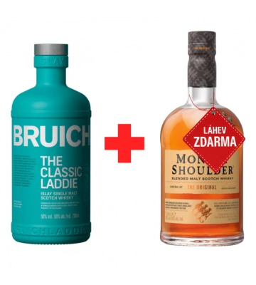 Akce 1+1 ZDARMA: Bruichladdich Classic Laddie 0,7 L 50 % + Monkey Shoulder 1 L ZDARMA