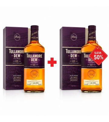AKCE: Tullamore D.E.W. 12YO 0,7L AKCE 1+1 s druhou lahví za polovinu