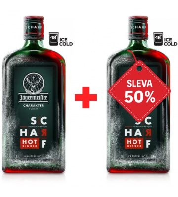 Jägermeister Scharf 0,7L 33%  AKCE 1+1 s druhou lahví za polovinu