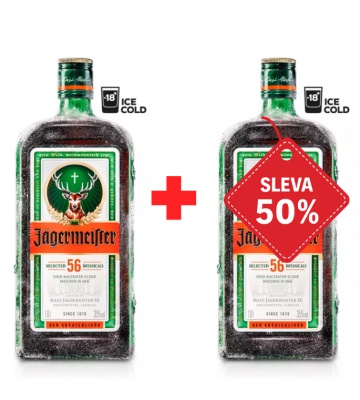 Jägermeister 1L 35% AKCE 1+1 s druhou lahví za polovinu
