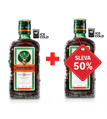 Jägermeister 0,35L 35% AKCE 1+1 s druhou lahví za polovinu