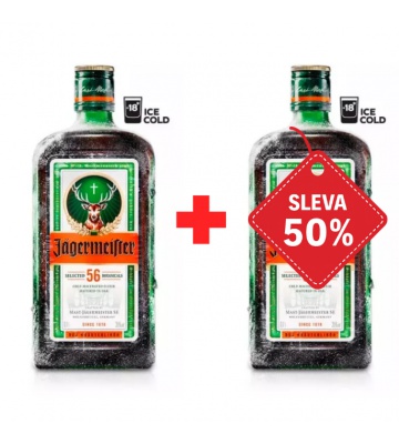 Jägermeister 0,7L 35% AKCE 1+1 s druhou lahví za polovinu
