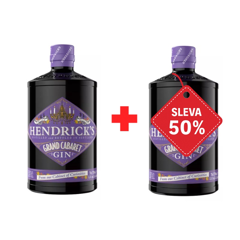 Hendrick´s Grand Cabaret 0,7L 43,4% AKCE 1+1 s druhou lahví za polovinu