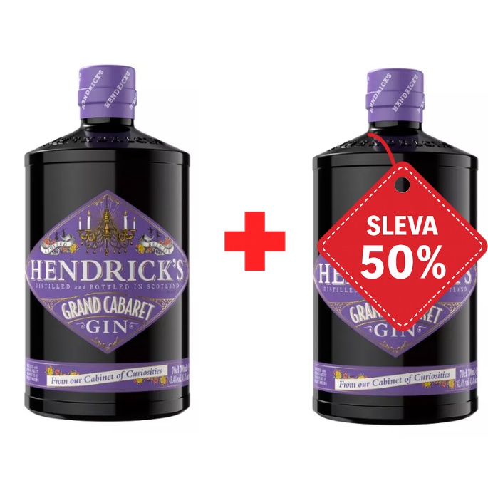 Hendrick´s Grand Cabaret 0,7L 43,4% AKCE 1+1 s druhou lahví za polovinu