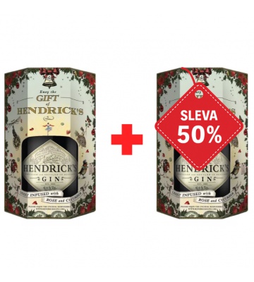 Hendrick´s Gin 0,7L 41,4% v dárkové krabičce AKCE 1+1 s druhou lahví za polovinu